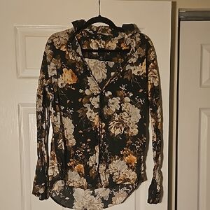 H&M floral button down